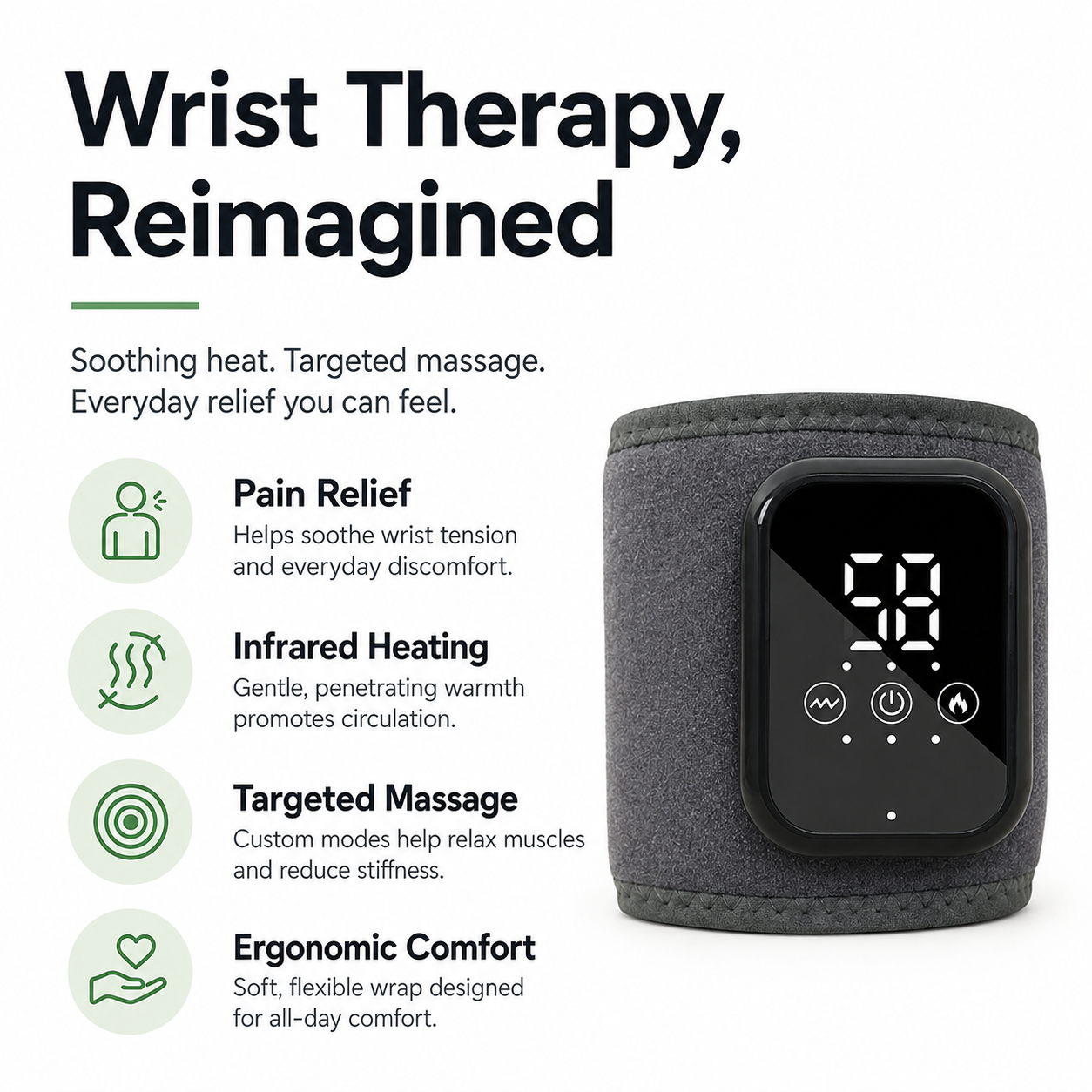 Healia | Wrist vibration heating device