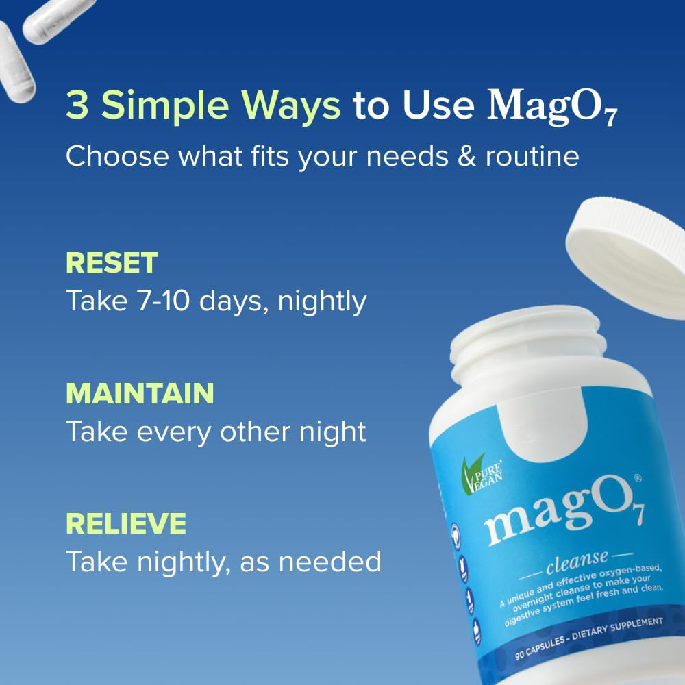 Healia MagO7 Oxygenated Magnesium Colon Cleanse & Digestive Detox Support