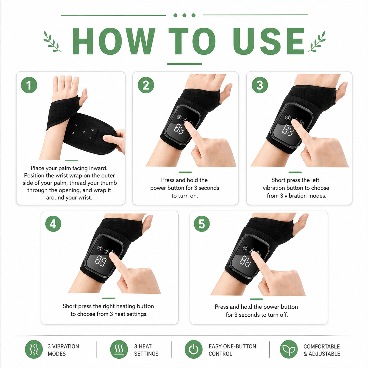 Healia | Wrist vibration heating device